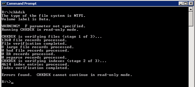 chkdsk