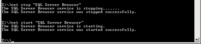 Restart browser service