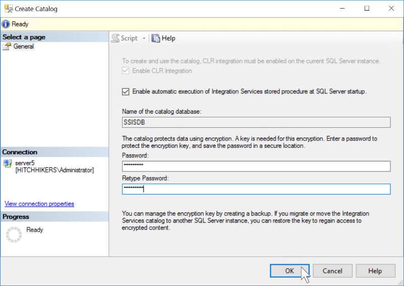 Create Catalog Wizard