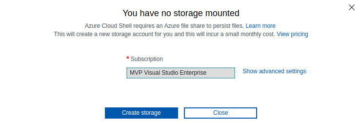 Cloudshell Storage