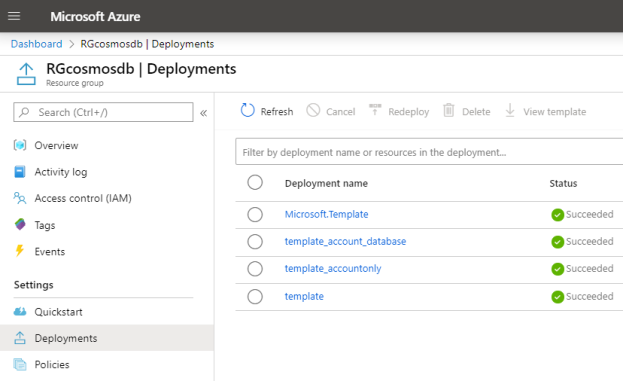 Cosmos Deployments